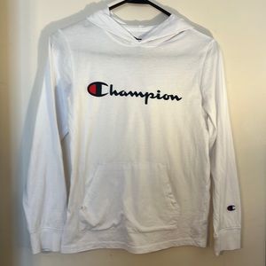 Champion Boys pullover long Sleeve TShirt with hood